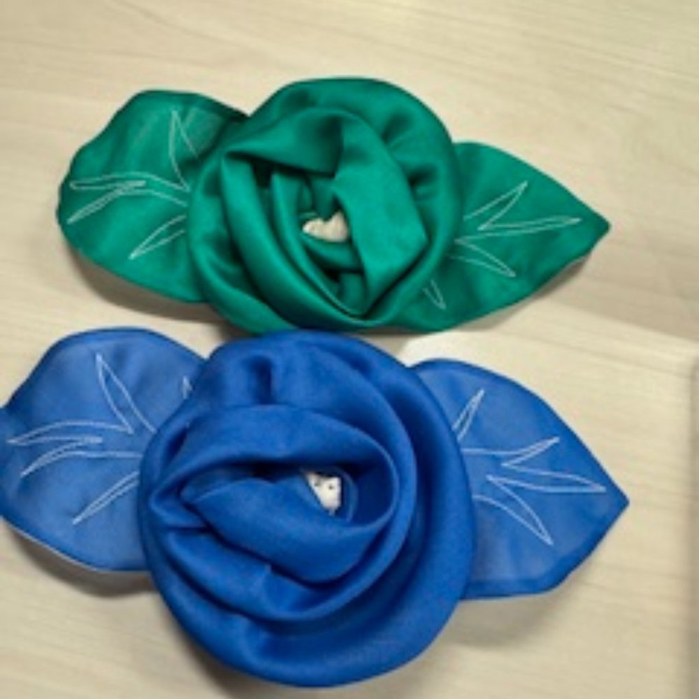 fun fabric flower pins